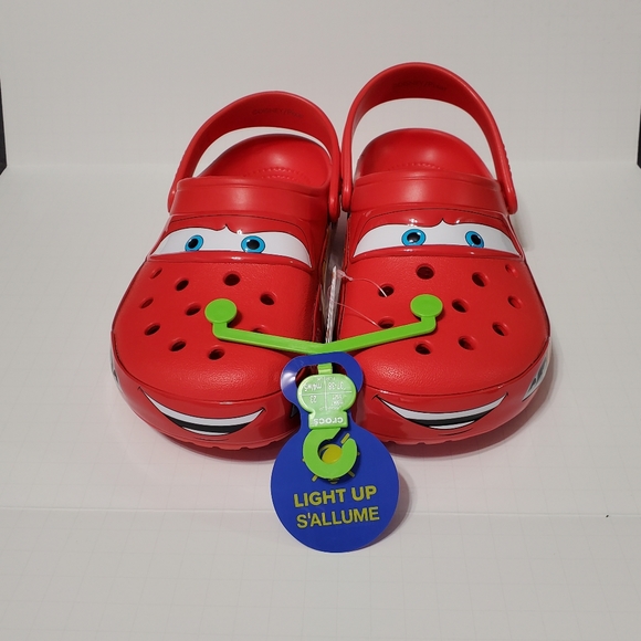 AUTHENTIC, Crocs Lightning McQueen ADULT CLOGS **LIGHT-UP** - Picture 7 of 9